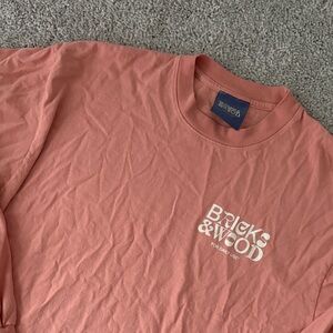 Bricks & Wood Coral Long Sleeve Tee